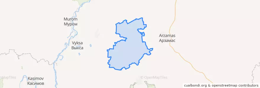 Mapa de ubicacion de Ардатовский район.