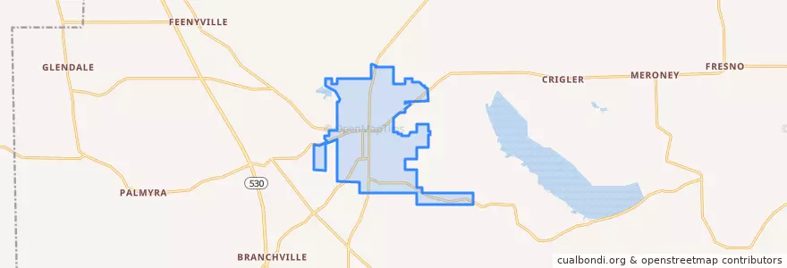 Mapa de ubicacion de Star City.