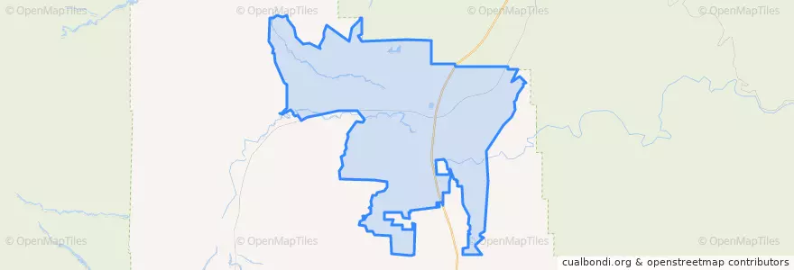 Mapa de ubicacion de Paulden.