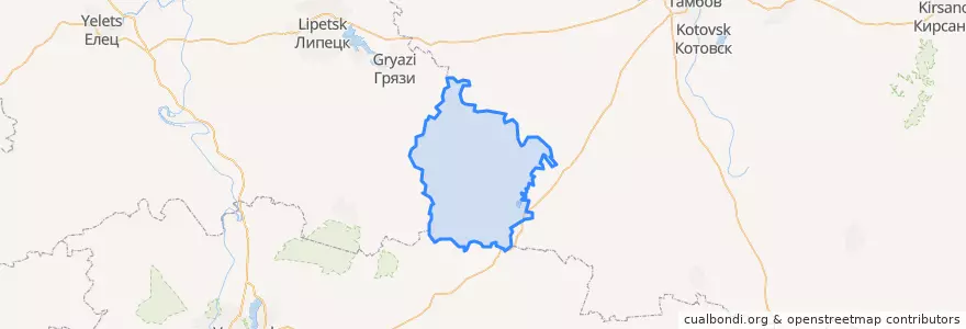 Mapa de ubicacion de Dobrinsky District.