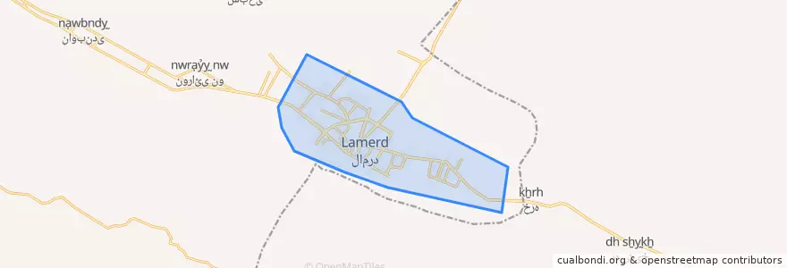 Mapa de ubicacion de لامرد.