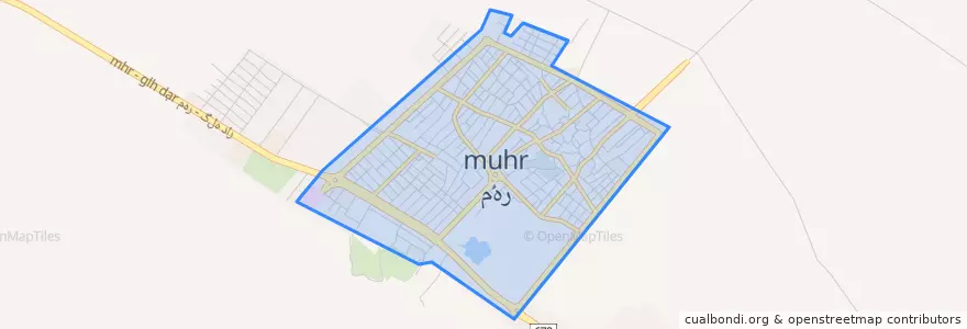 Mapa de ubicacion de Mohr.