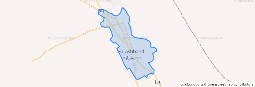 Mapa de ubicacion de فراشبند.