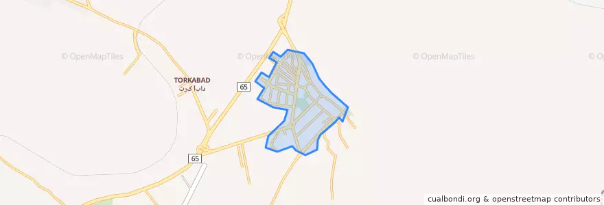 Mapa de ubicacion de زرقان.
