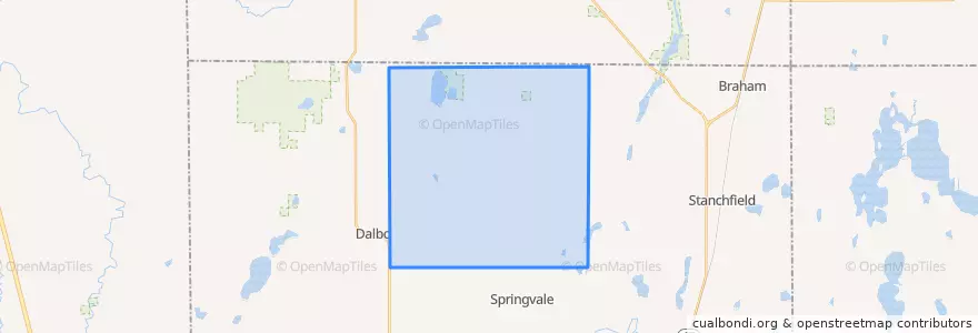 Mapa de ubicacion de Maple Ridge Township.