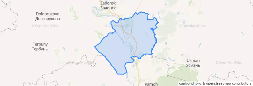 Mapa de ubicacion de Khlevensky District.