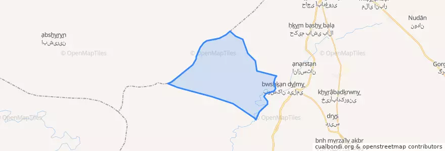 Mapa de ubicacion de دهستان انارستان.