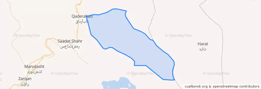 Mapa de ubicacion de Sar Chahan County.