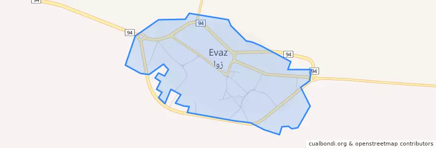 Mapa de ubicacion de اوز.