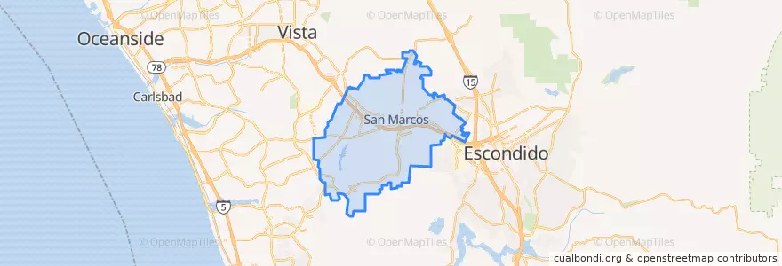 Mapa de ubicacion de San Marcos.