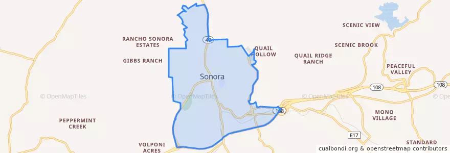 Mapa de ubicacion de Sonora.