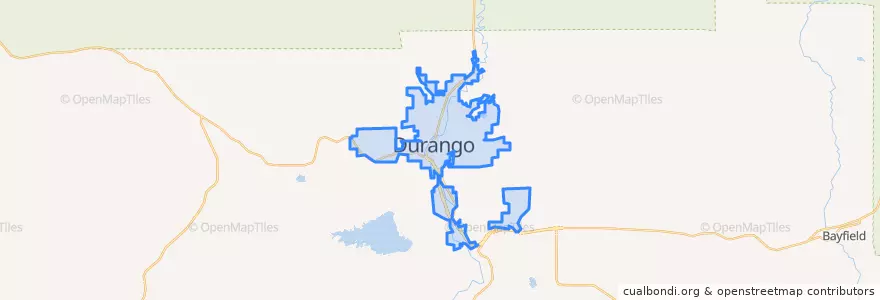 Mapa de ubicacion de Durango.