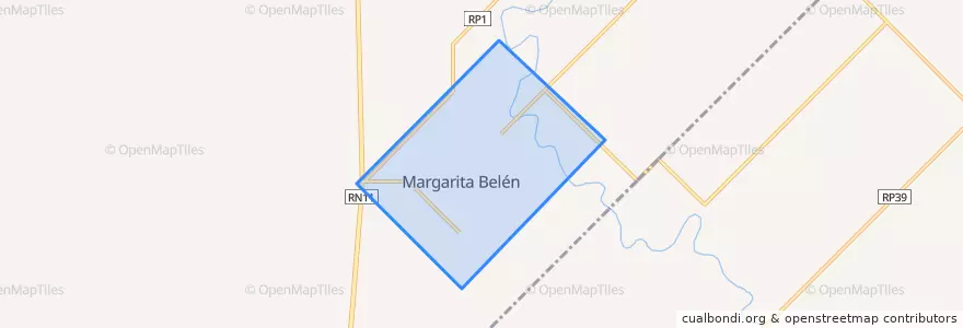 Mapa de ubicacion de Margarita Belén.
