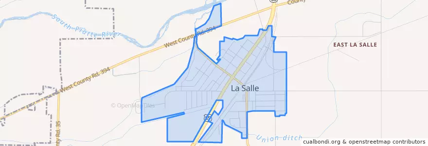 Mapa de ubicacion de La Salle.