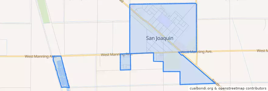 Mapa de ubicacion de San Joaquin.