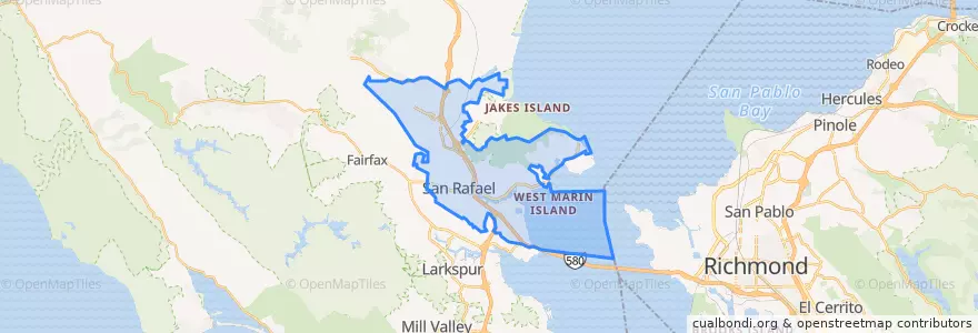Mapa de ubicacion de San Rafael.