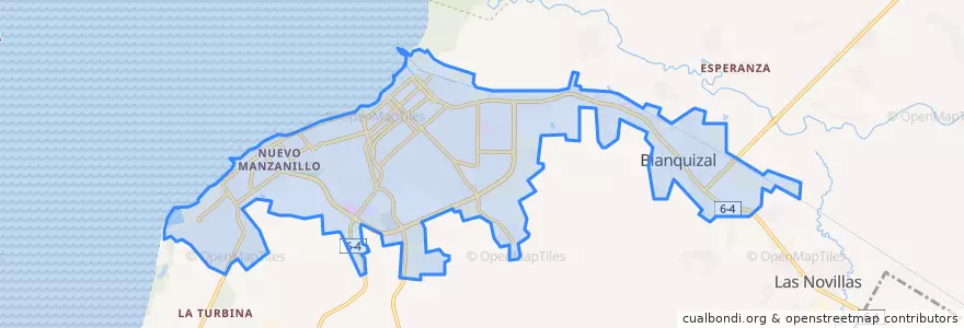 Mapa de ubicacion de Ciudad de Manzanillo.
