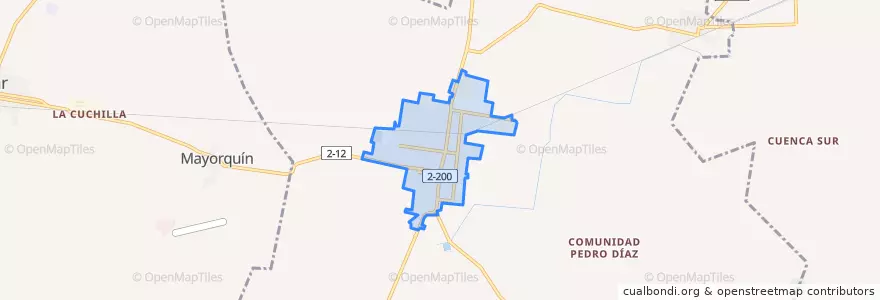 Mapa de ubicacion de Ciudad de Güira de Melena.