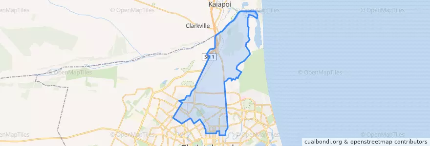 Mapa de ubicacion de Papanui-Innes Community.