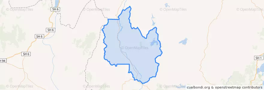 Mapa de ubicacion de Teviot Valley Community.