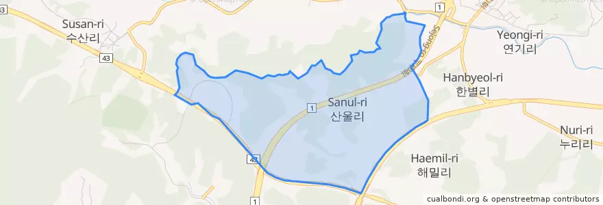 Mapa de ubicacion de Sanul-dong.
