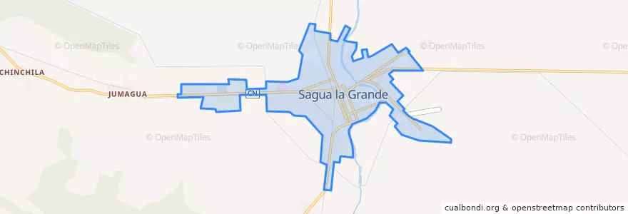 Mapa de ubicacion de Ciudad de Sagua la Grande.