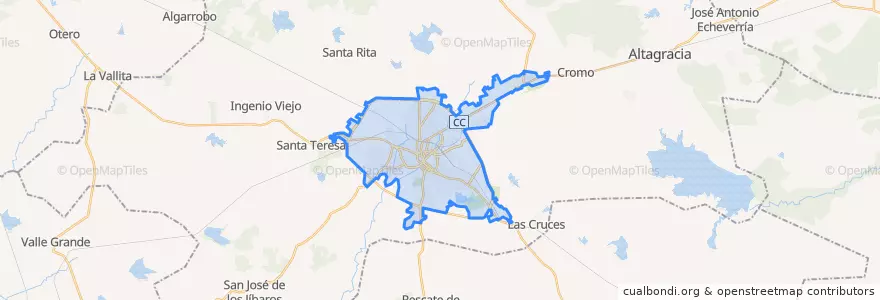 Mapa de ubicacion de Ciudad de Camagüey.