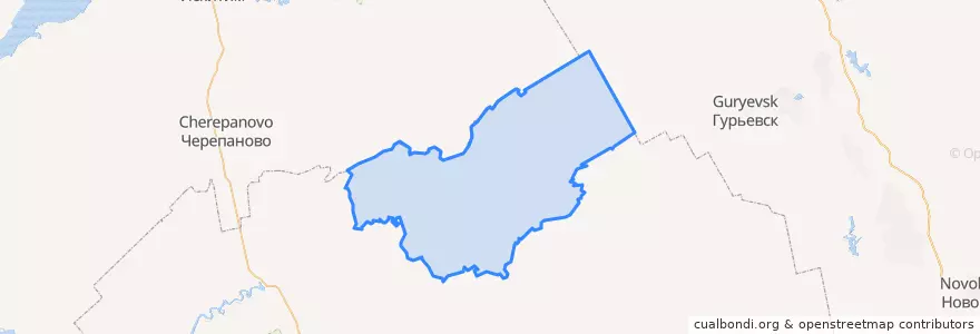 Mapa de ubicacion de Залесовский район.