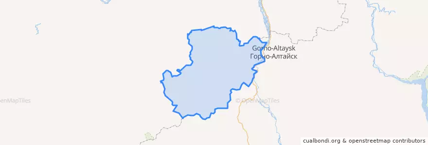 Mapa de ubicacion de Raïon Altaïski.