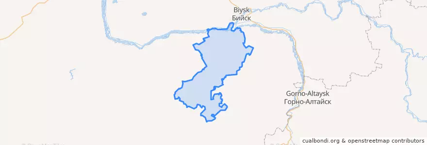 Mapa de ubicacion de Smolensky District.