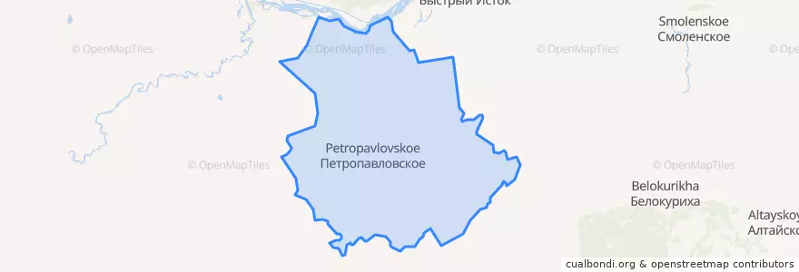 Mapa de ubicacion de Петропавловский район.