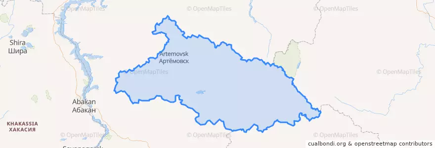 Mapa de ubicacion de Kuraginsky Rayon.