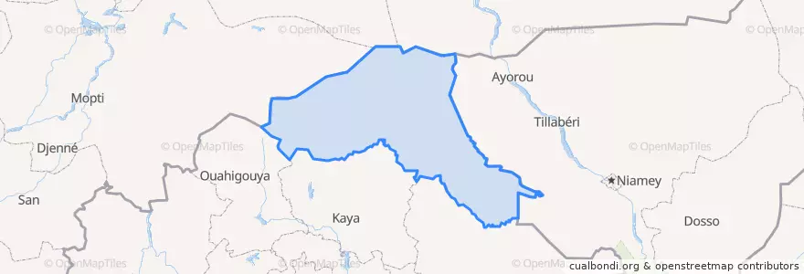 Mapa de ubicacion de Sahel.
