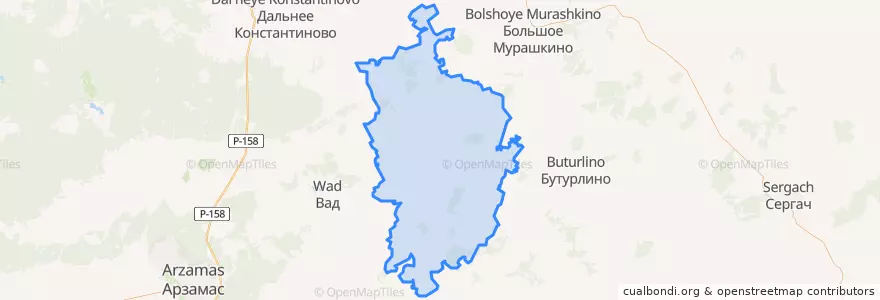Mapa de ubicacion de Perevozsky District.