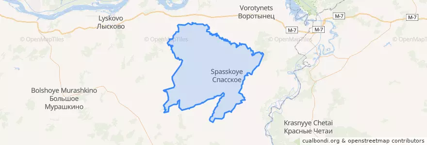 Mapa de ubicacion de Spassky District.