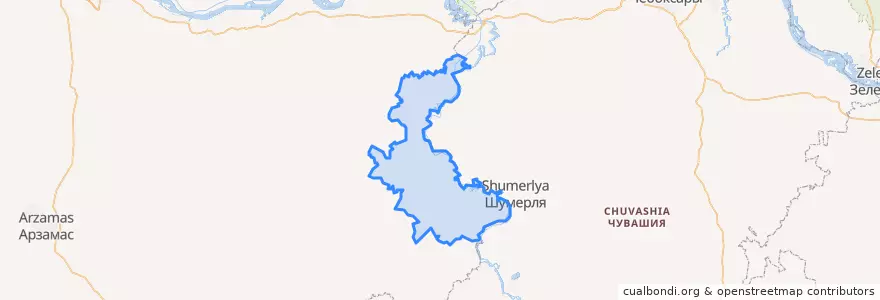 Mapa de ubicacion de Пильнинский район.