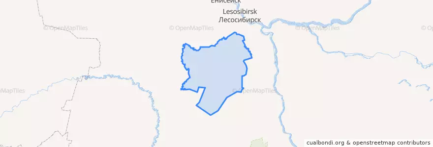 Mapa de ubicacion de Пировский район.