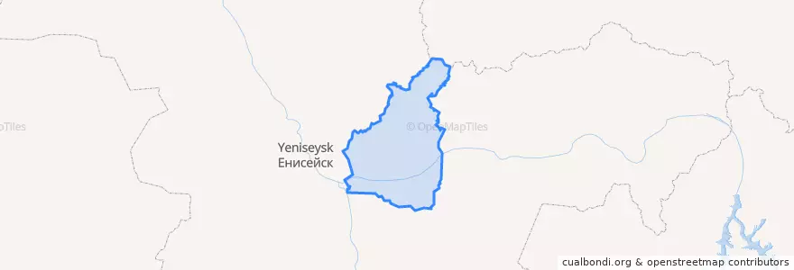 Mapa de ubicacion de Мотыгинский район.