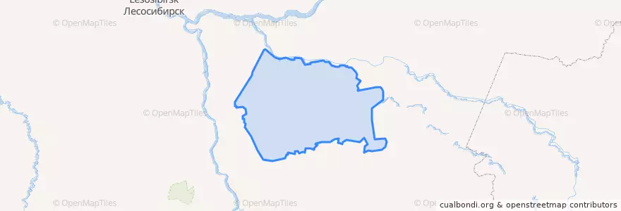 Mapa de ubicacion de Тасеевский район.