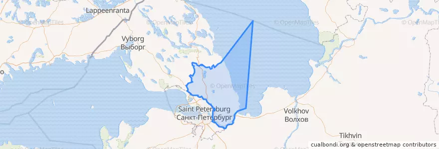 Mapa de ubicacion de Всеволожский район.
