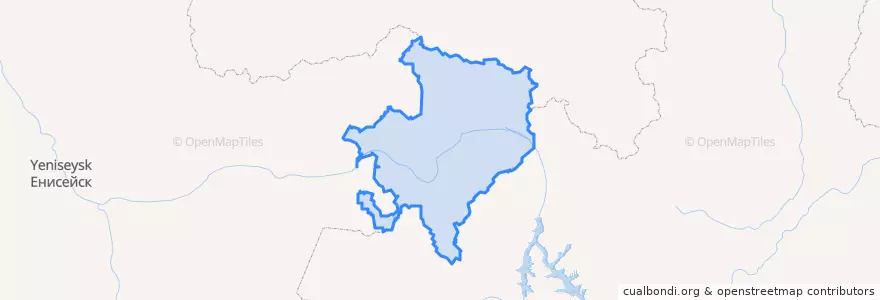 Mapa de ubicacion de Кежемский район.