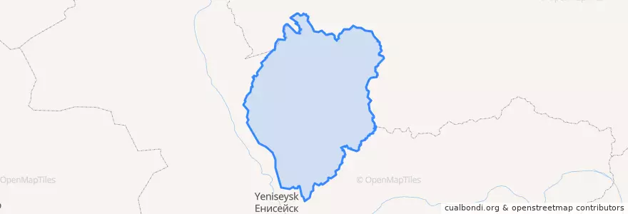 Mapa de ubicacion de Северо-Енисейский район.