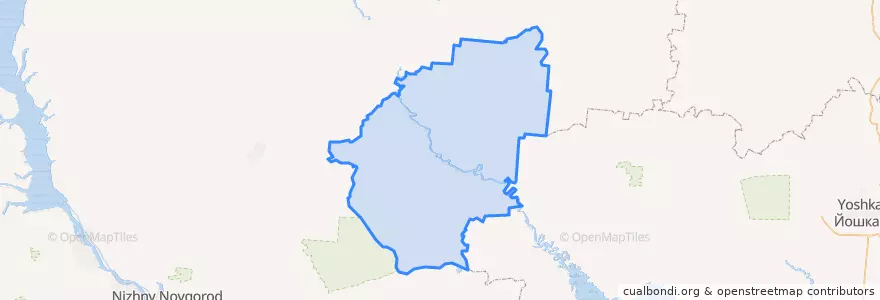 Mapa de ubicacion de Воскресенский район.