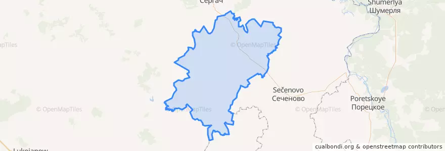 Mapa de ubicacion de Краснооктябрьский район.