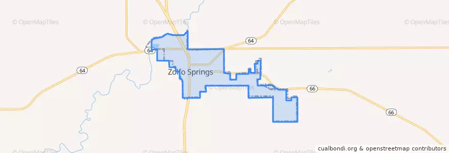 Mapa de ubicacion de Zolfo Springs.