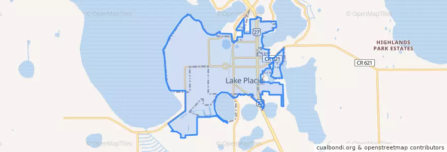 Mapa de ubicacion de Lake Placid.