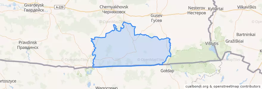 Mapa de ubicacion de Озёрский городской округ.