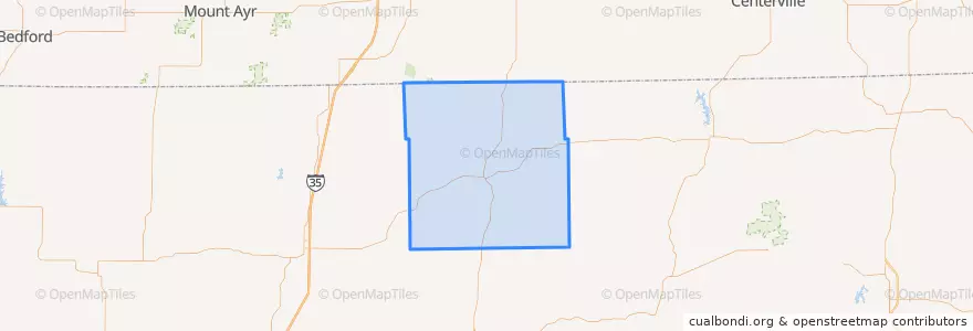 Mapa de ubicacion de Mercer County.
