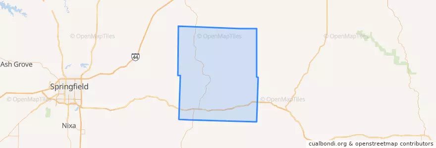 Mapa de ubicacion de Wright County.