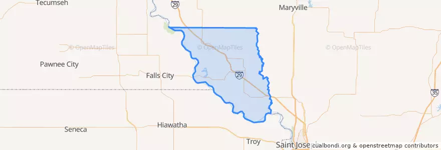 Mapa de ubicacion de Holt County.